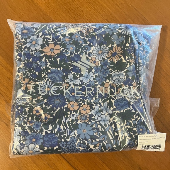 NWT Tuckernuck Ashford Pants in Wild Hyacinth print, XL (12-14) - Picture 5 of 5